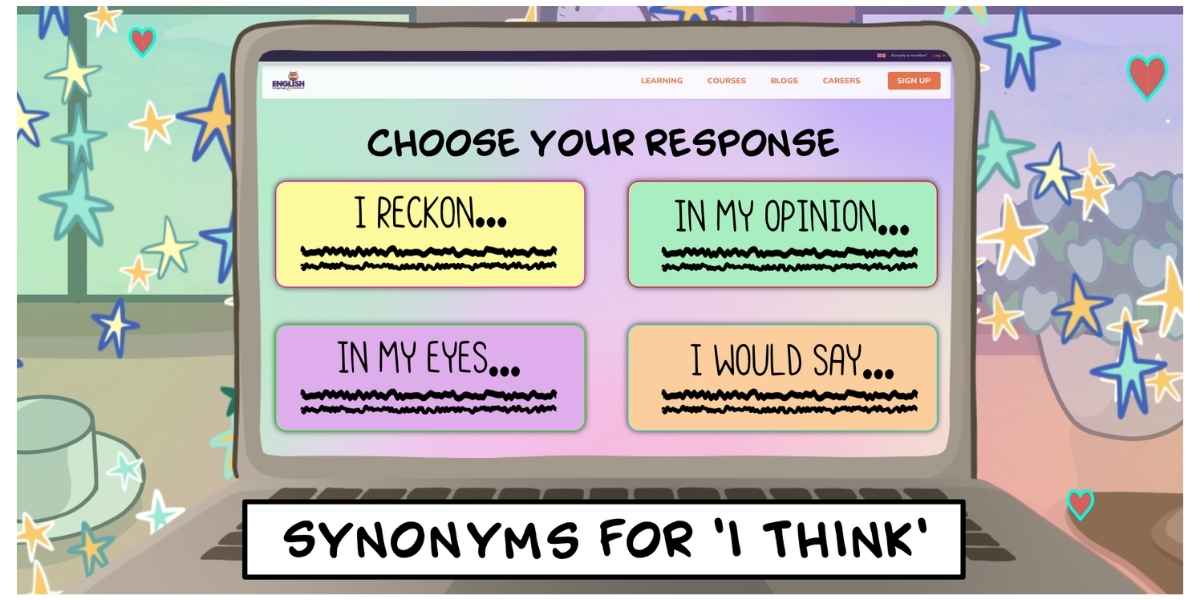 Synonmins for i think